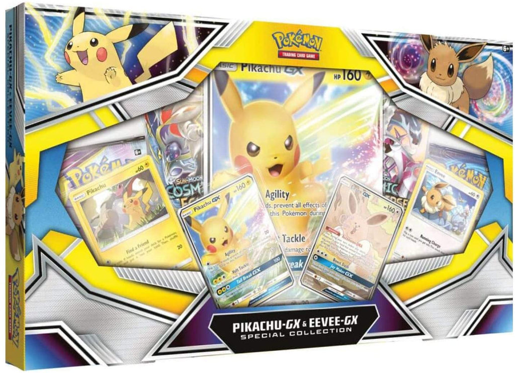 Dents & Imperfections - See description Pokemon - Sun & Moon: Special Collection (Pikachu GX & Eevee GX)