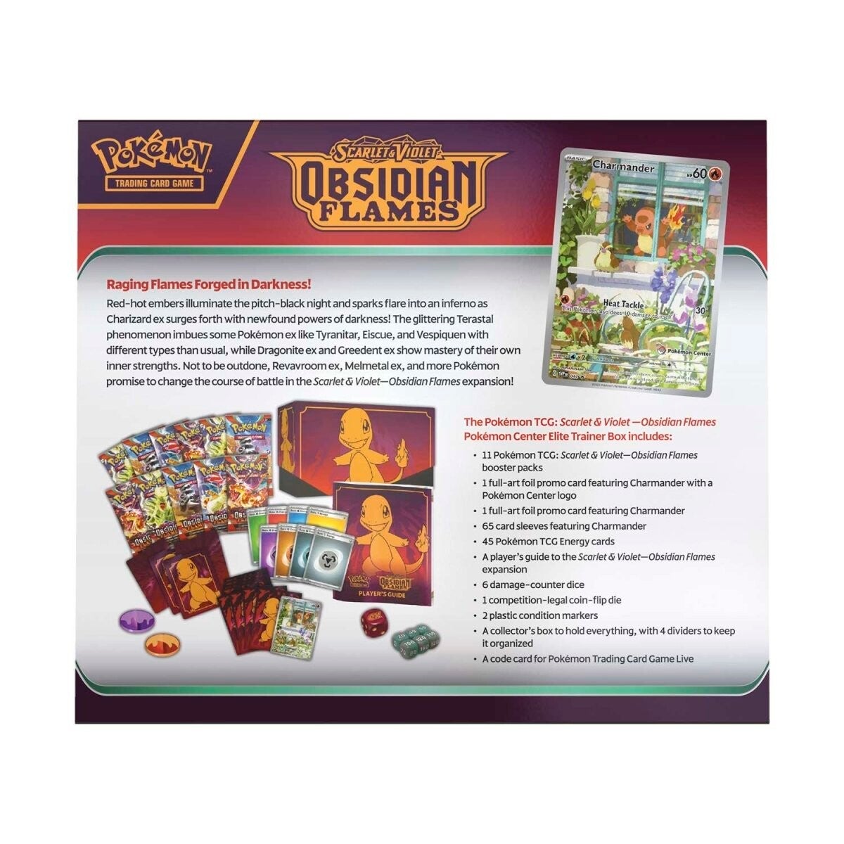 Minor flaws - See description Scarlet & Violet: Obsidian Flames - Elite Trainer Box (Pokemon Center Exclusive)