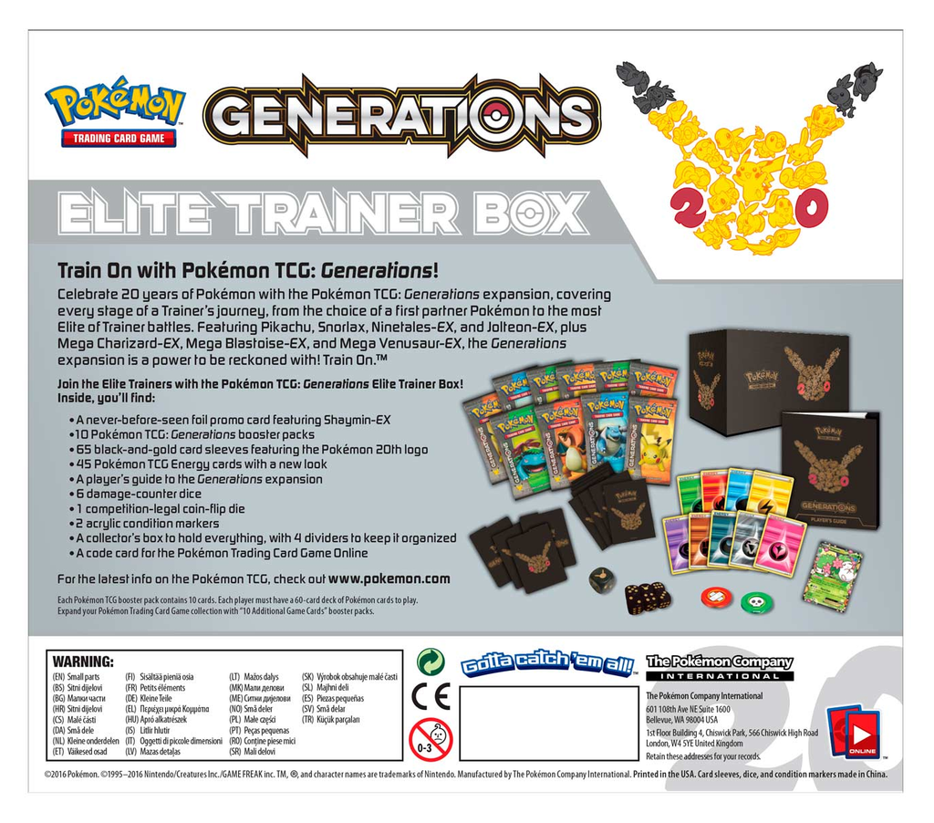 Generations - Elite Trainer Box (READ DESCRIPTION)