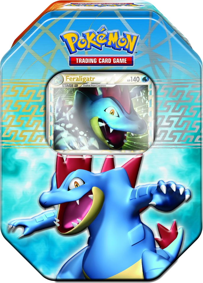 HeartGold & SoulSilver - Collector's Tin (Feraligatr) (READ DESCRIPTION)