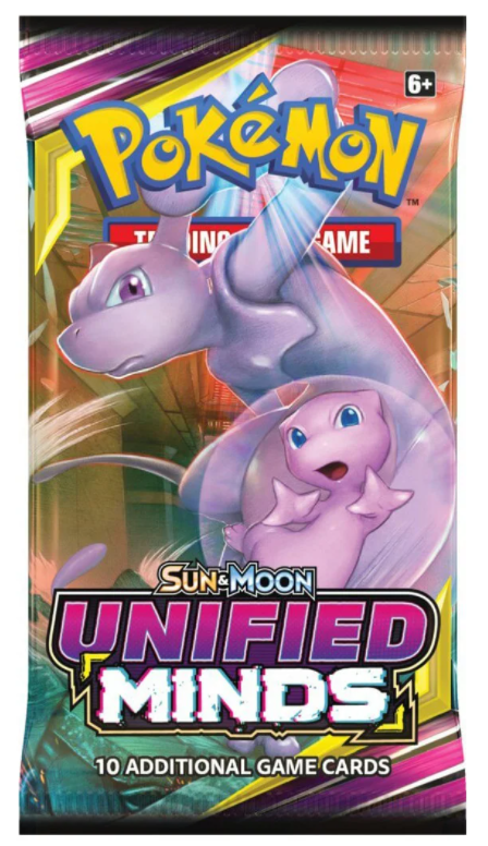 Pokemon TCG - Sun & Moon: Unified Minds - Booster Pack Random Pack Art