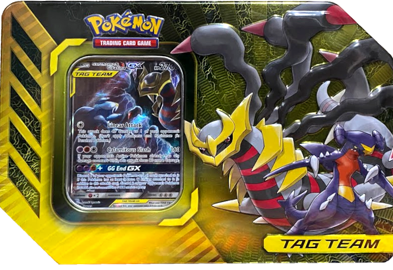 See description - Pokemon - Power Partnership Tin (Garchomp & Giratina GX)