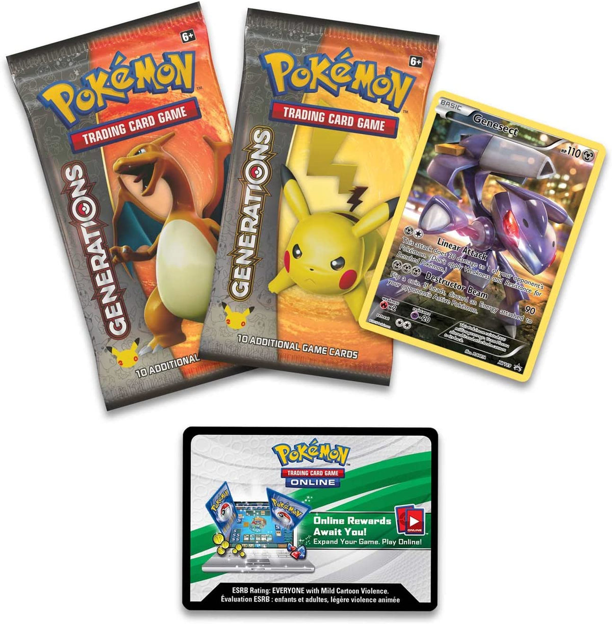 See description Pokemon - Generations - Mythical Pokemon Collection (Genesect)