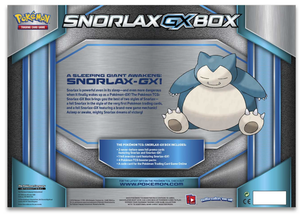 Pok¨¦mon Snorlax GX Box (Read description)