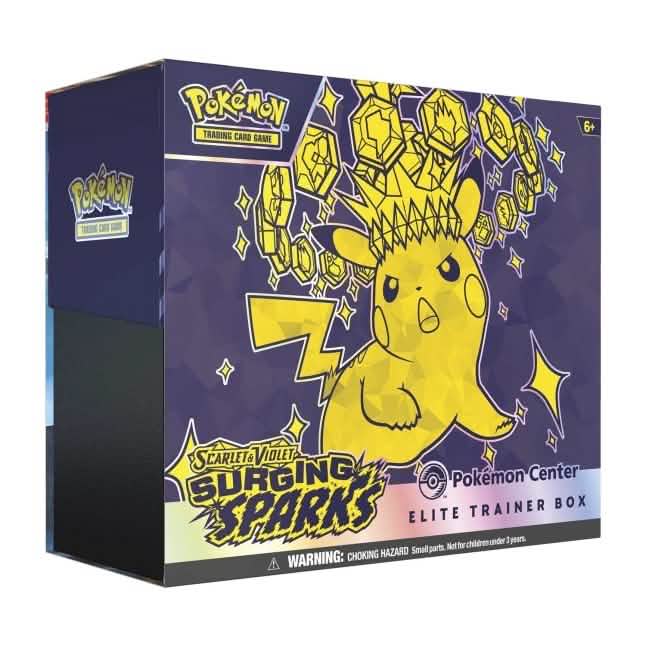 Pok¨¦mon - Scarlet & Violet - Surging Sparks - Pokemon Center Exclusive Elite Trainer Box (read description)
