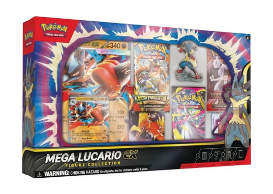 POKEMON MEGA LUCARIO EX FIGURE COLLECTION BOX