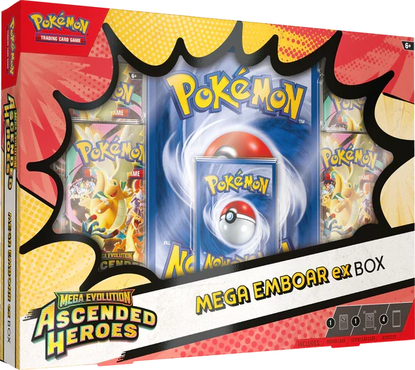Pok¨¦mon - Mega Evolution - Ascended Heroes - Mega Emboar ex Box