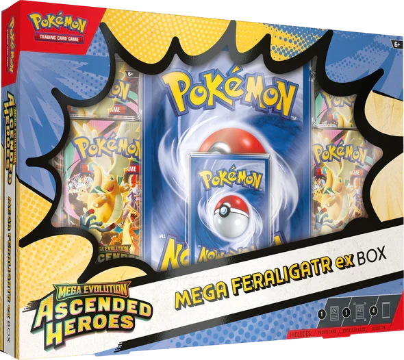 Pok¨¦mon - Mega Evolution - Ascended Heroes - Mega Feraligatr  ex Box