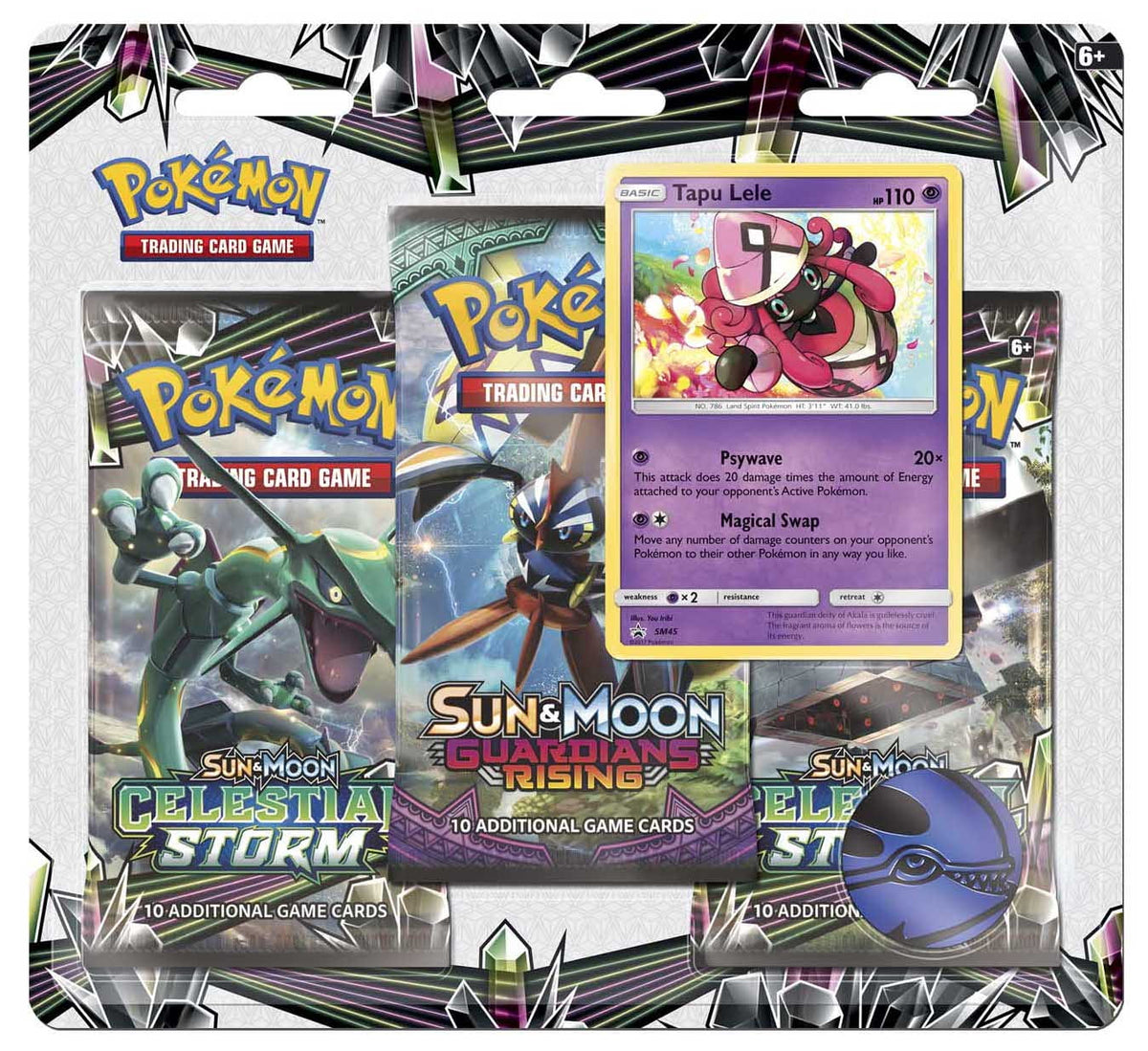 Sun & Moon: Celestial Storm - 3-Pack Blister (Tapu Lele)(Read Description)