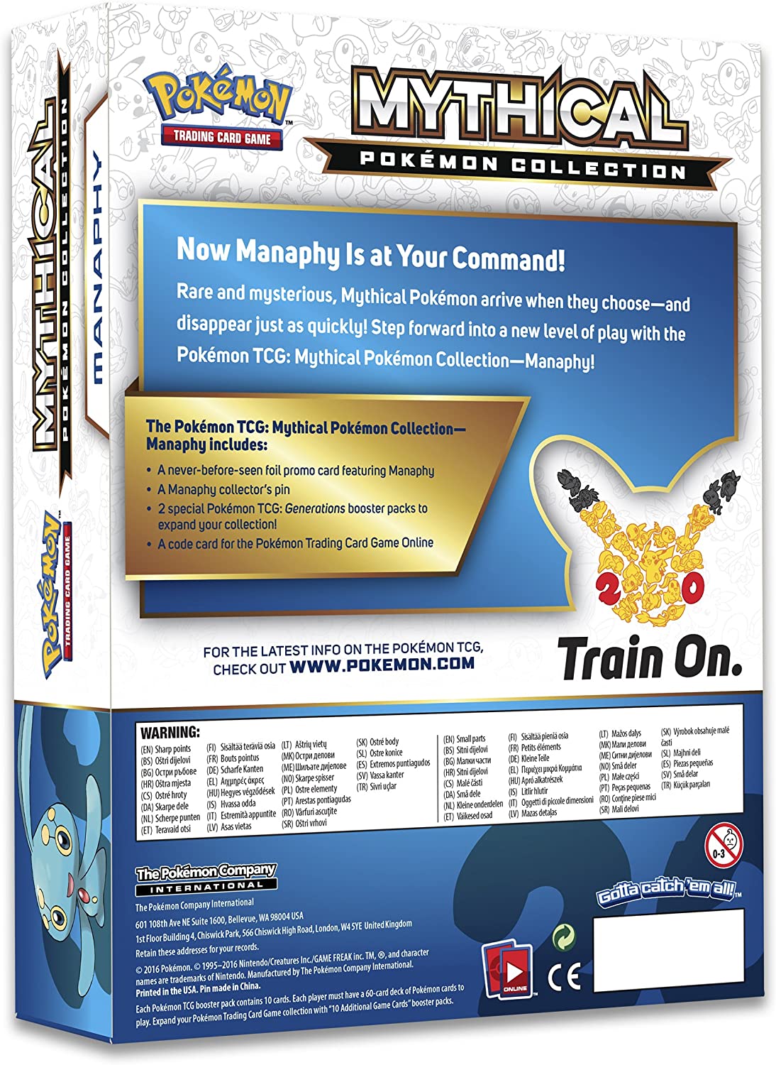See description Pokemon - Generations - Mythical Pokemon Collection (Manaphy)