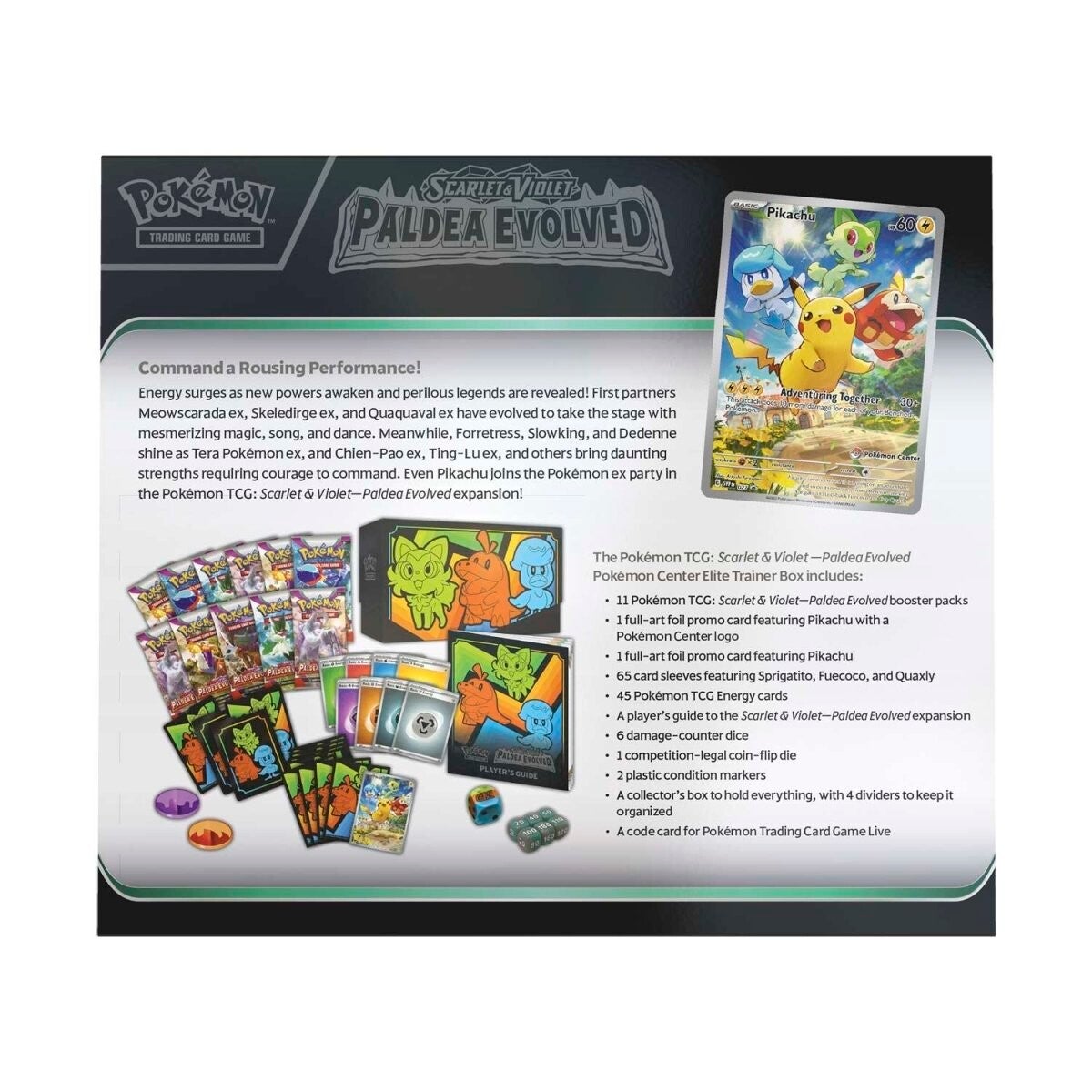 Minor flaws - See description Scarlet & Violet: Paldea Evolved - Elite Trainer Box (Pokemon Center Exclusive)