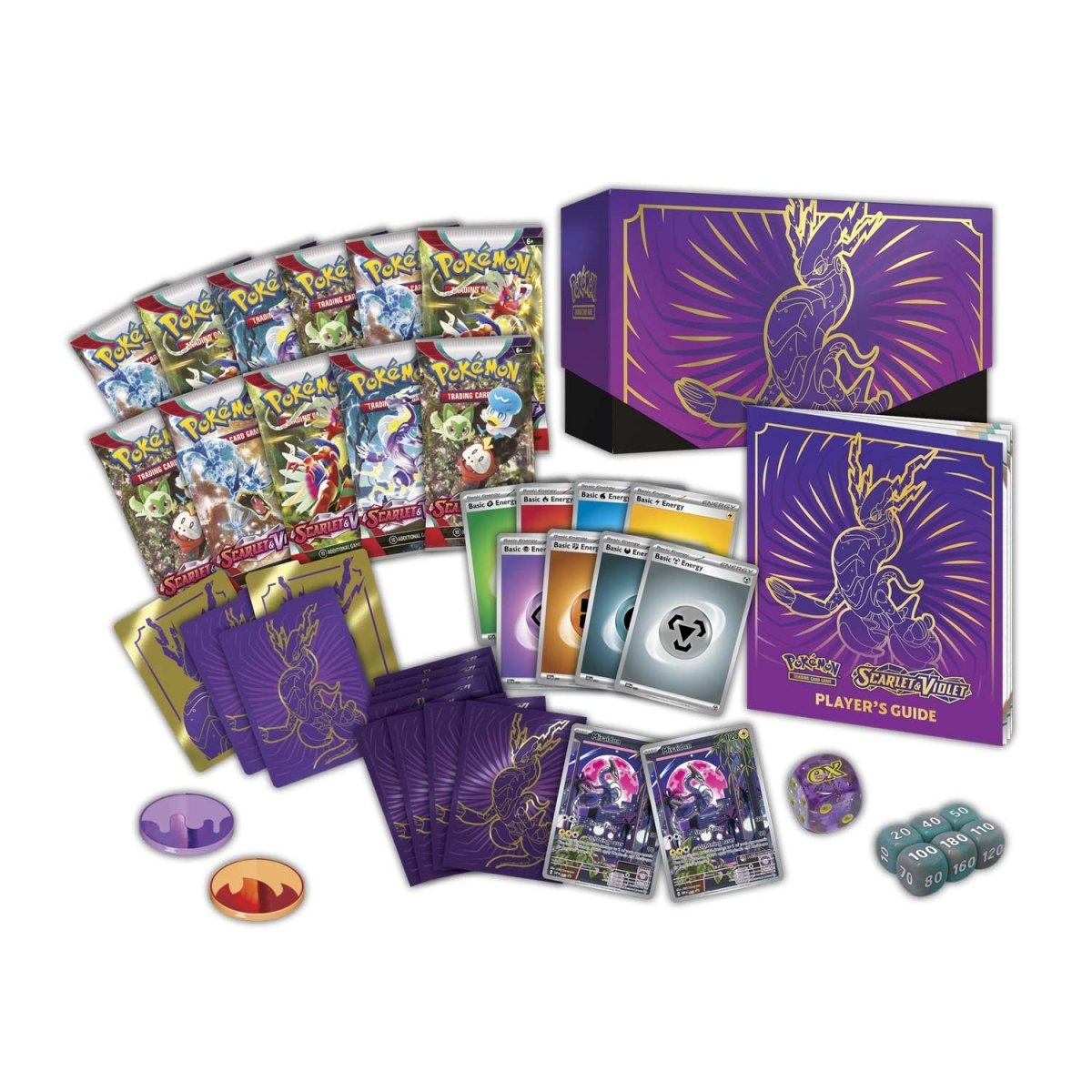 (Corner + Edge Dings) Scarlet & Violet - Elite Trainer Box (Miraidon) (Pokemon Center Exclusive) - Read Description