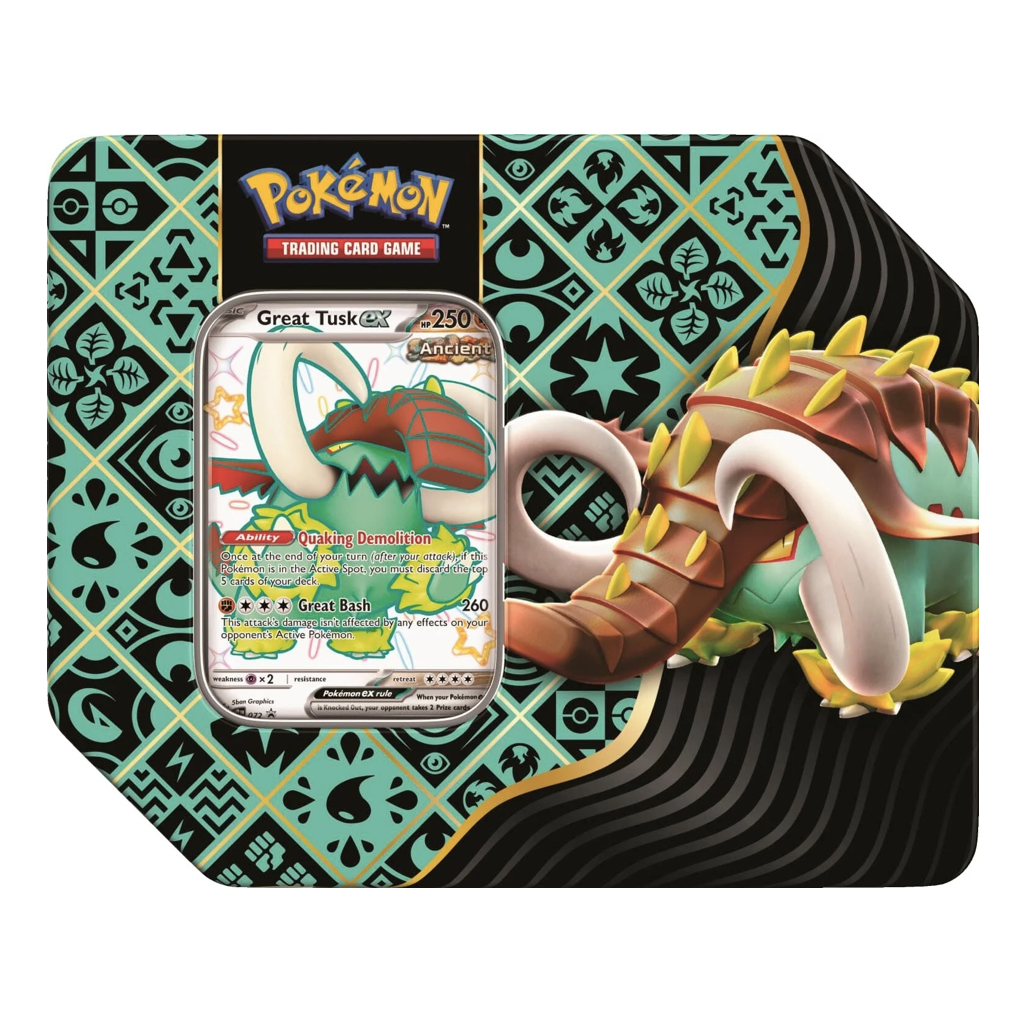 Pokemon - Scarlet & Violet: Paldean Fates - Tin (Great Tusk ex)