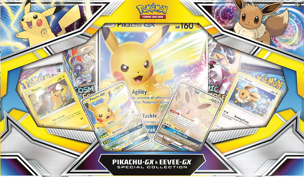 Dents & Imperfections - See description Pokemon - Sun & Moon: Special Collection (Pikachu GX & Eevee GX)