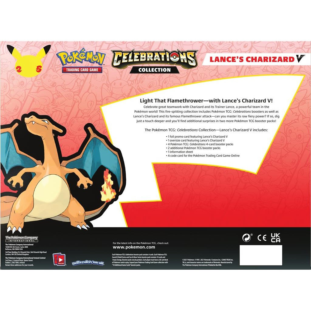 Pok¨¦mon - Celebrations: 25th Anniversary - Collection (Lance's Charizard V)
