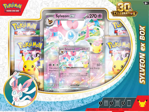 Pok¨¦mon TCG: 30th Celebration Sylveon ex Box (Limit 1 Per Household)