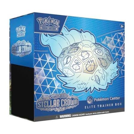 (Corner Damage) Pok¨¦mon - Scarlet & Violet - Stellar Crown - Pokemon Center Exclusive Elite Trainer Box - Read Decription