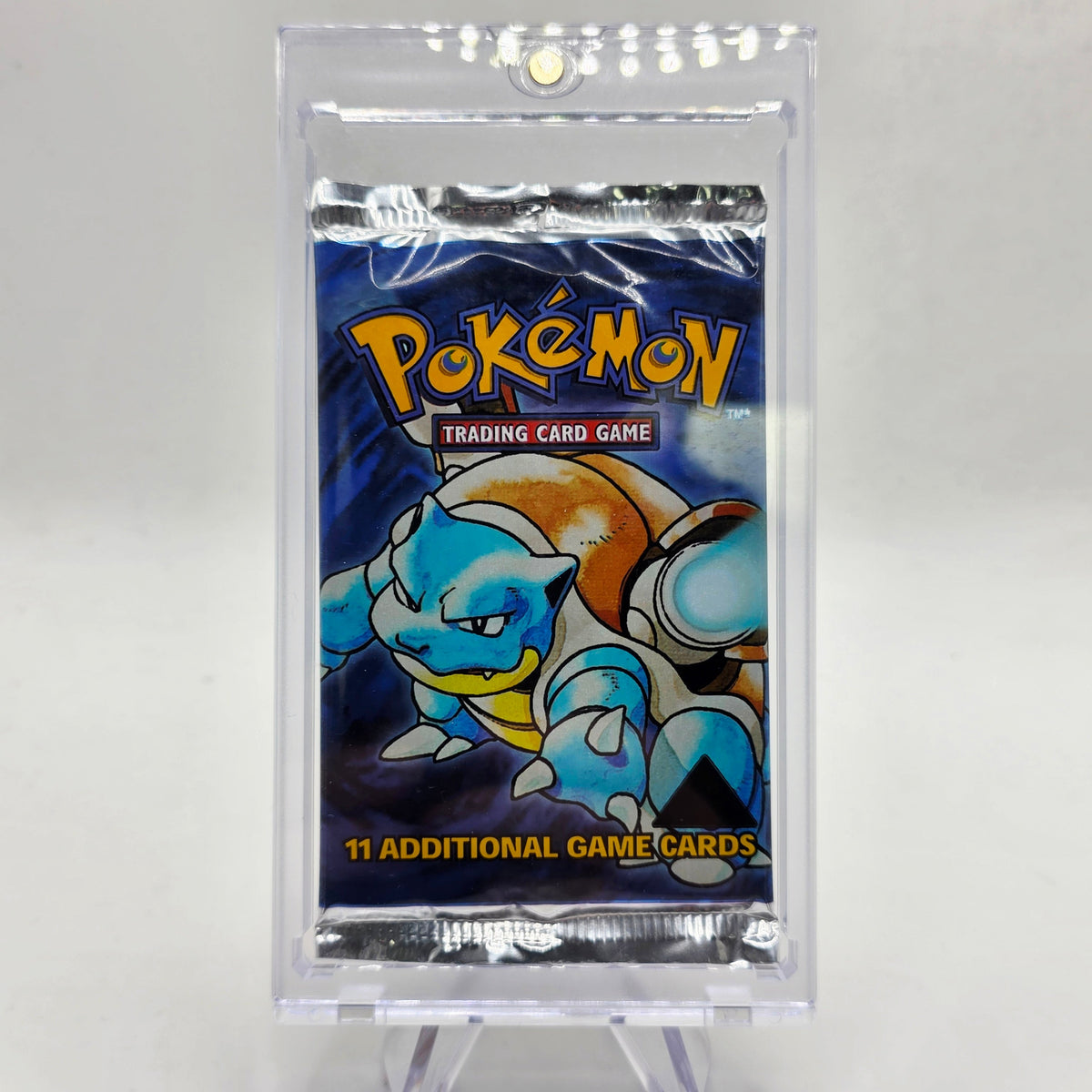RARE Pok¨¦mon Baset Set Black Triangle Error Booster Pack - Blastoise Unlimited Artwork