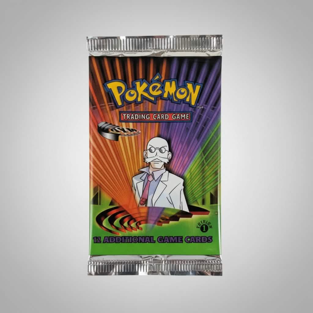 Pokemon Gym Challenge 1st Edition Booster Pack - Blaine Artwork (Light Pack)